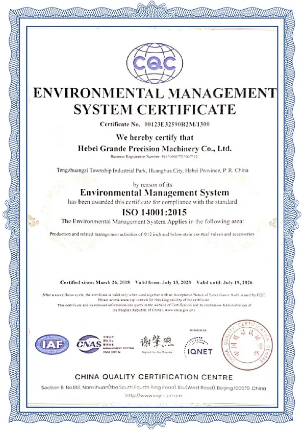 14001 Environmental Management System